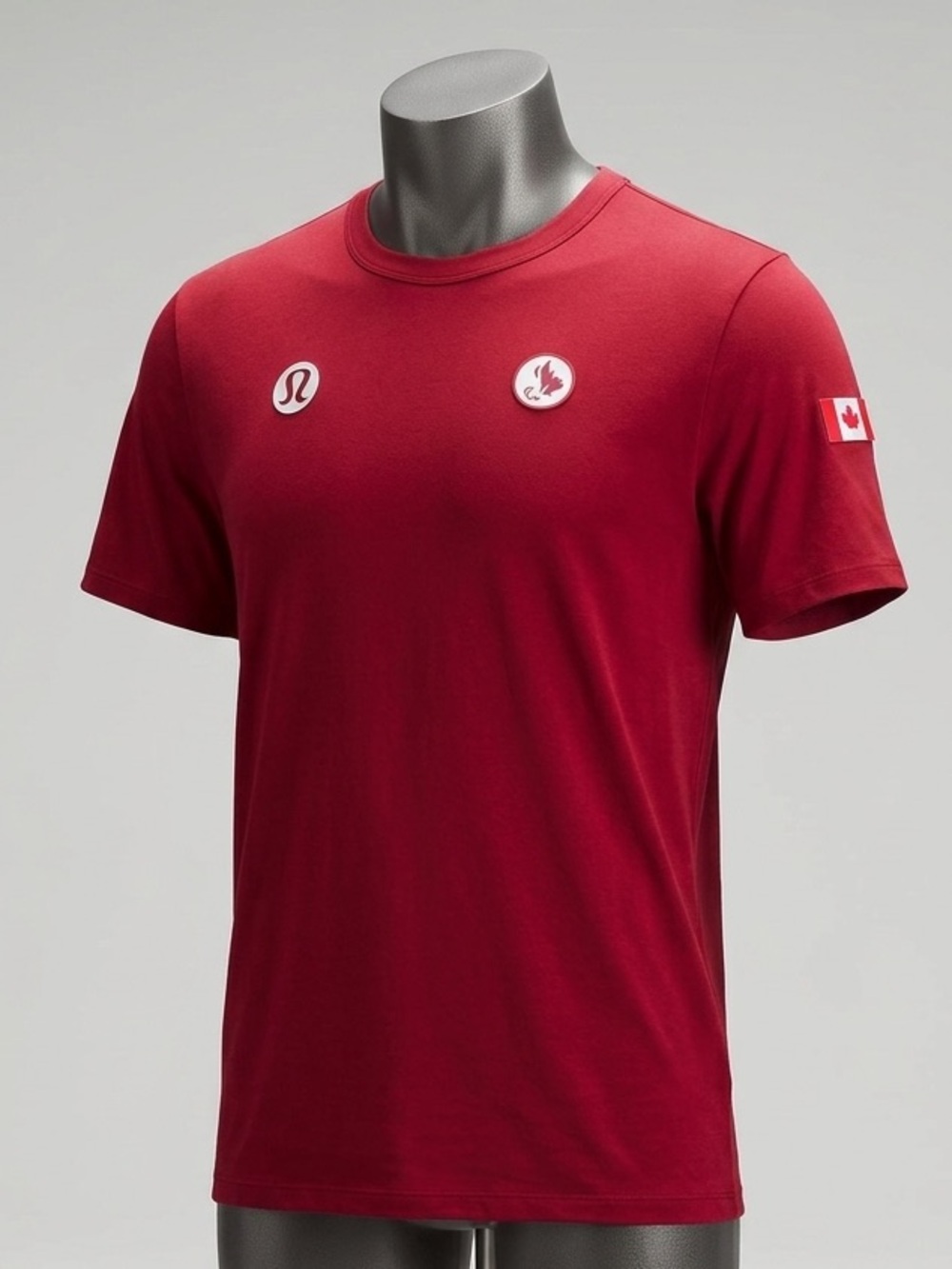 Large - Lululemon Team Canada Special Edition Red Short Sleeve T-Shirt - Picture 1 of 6